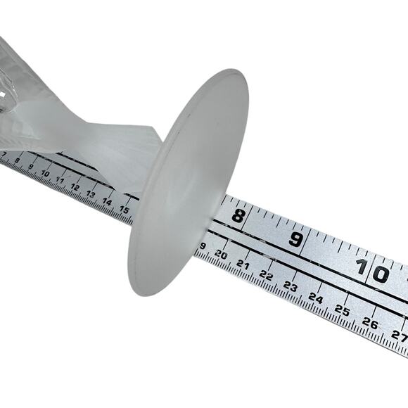 Sasaki Wings Crystal Water Goblets 7.5" White Design Elegant Glassware Set of 3 - Picture 8 of 8